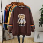 Теплый яркий свитшот с мишкой — изображение 3