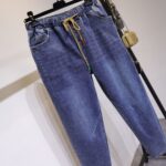 Повседневные эластичные джеггинсы с высокой посадкой — изображение 6