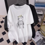 Удлинённая футболка с котом