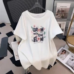 Футболка с цветочной надписью — изображение 2