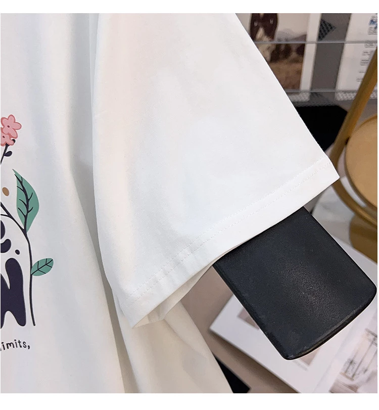 详情-16 Футболка с цветочной надписью — изображение 10