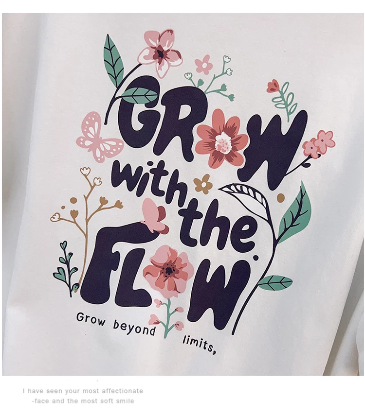 详情-17 Футболка с цветочной надписью — изображение 11