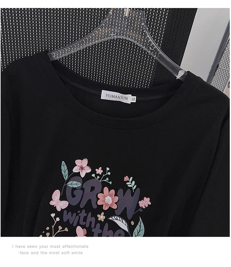 详情-23 Футболка с цветочной надписью — изображение 14